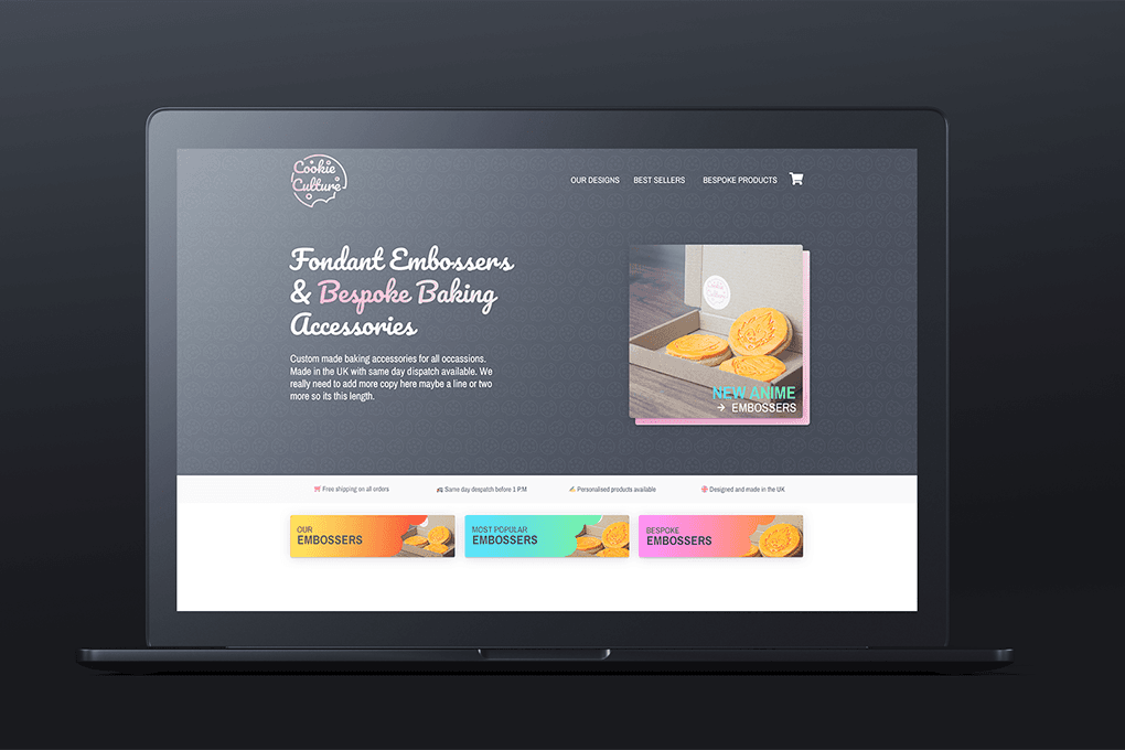 Home Page screen shot of a web design project for The Valet Man by Tea Powered Projects