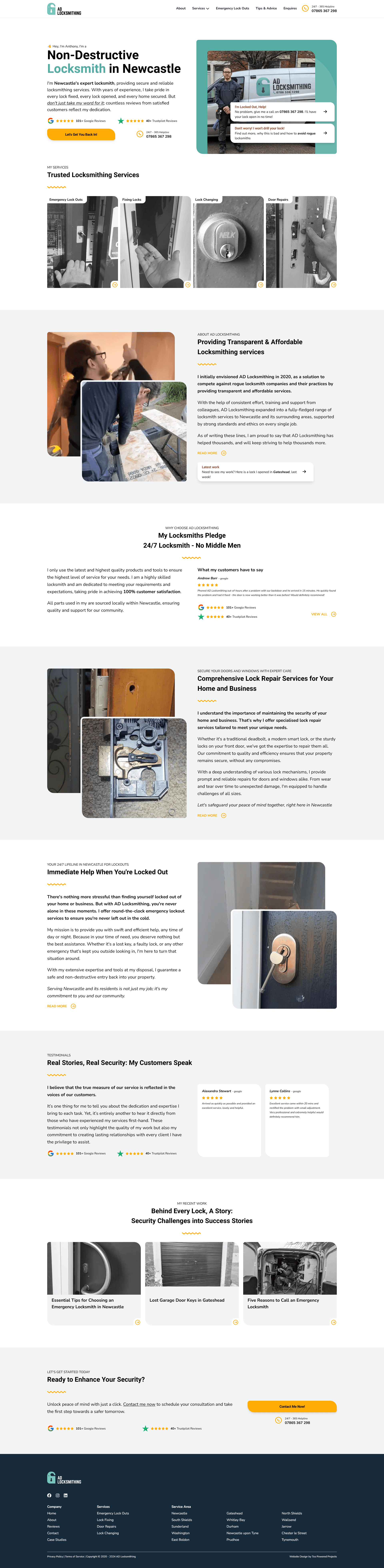 AD Locksmithing Site