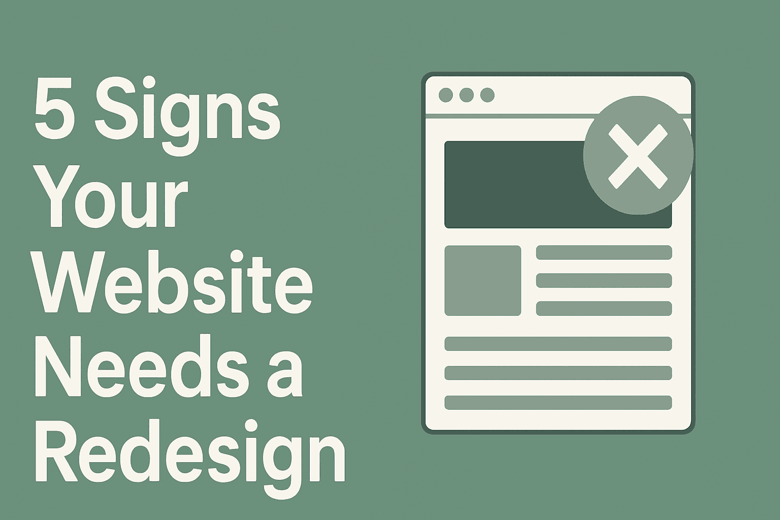 An example of a website that would benefit from a redesign