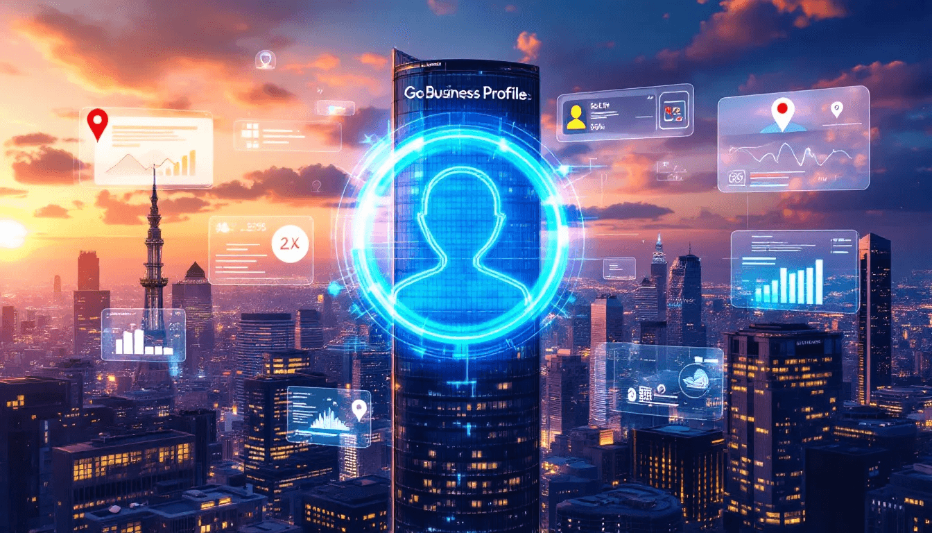 An illustration representing the importance of a Google Business Profile for businesses online.