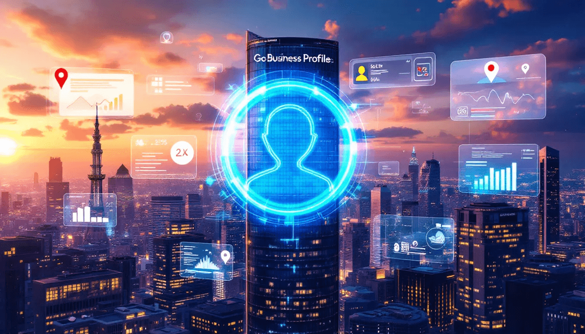 An illustration representing the importance of a Google Business Profile for businesses online.