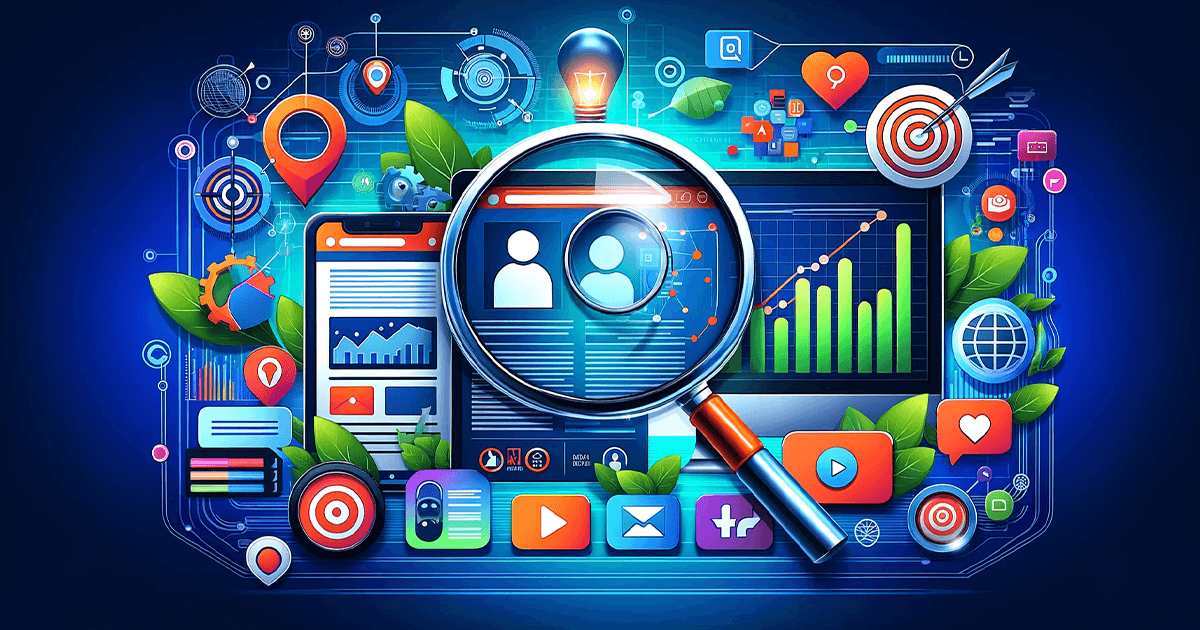 Engaging collage representing diverse content marketing strategies.
