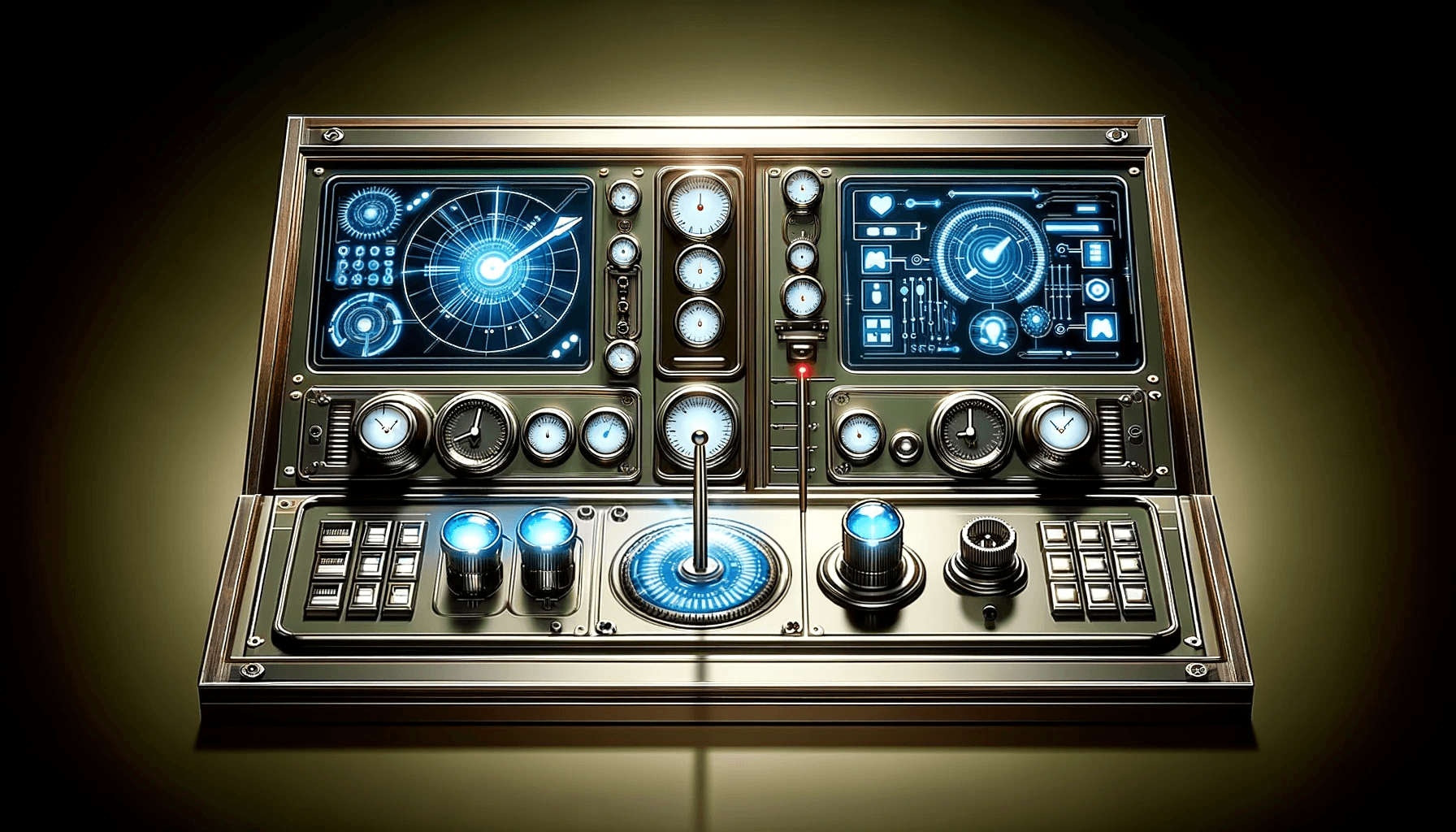 Futuristic control panel symbolizing advanced optimization techniques for Google My Business listings.